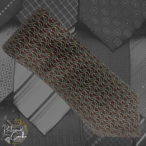 Brown Peacock Paisley Tie